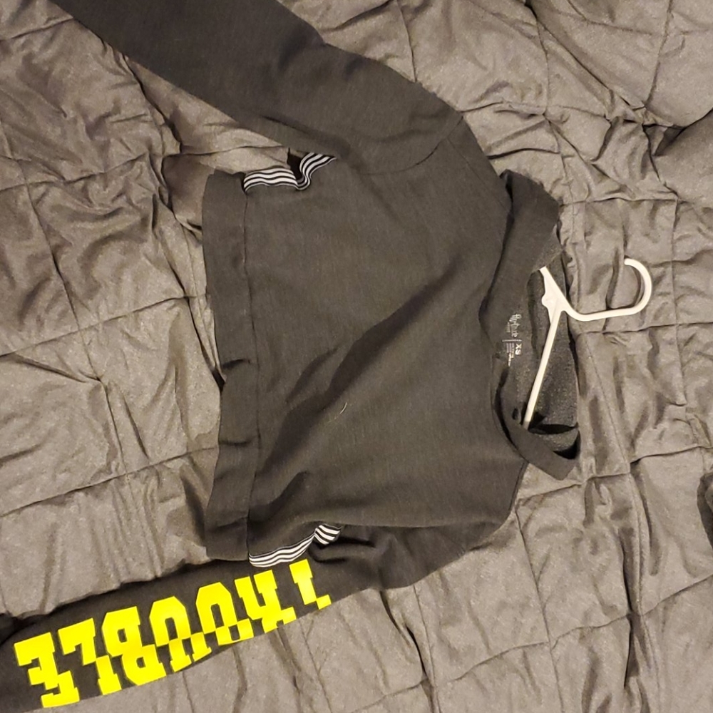 Grey crop top